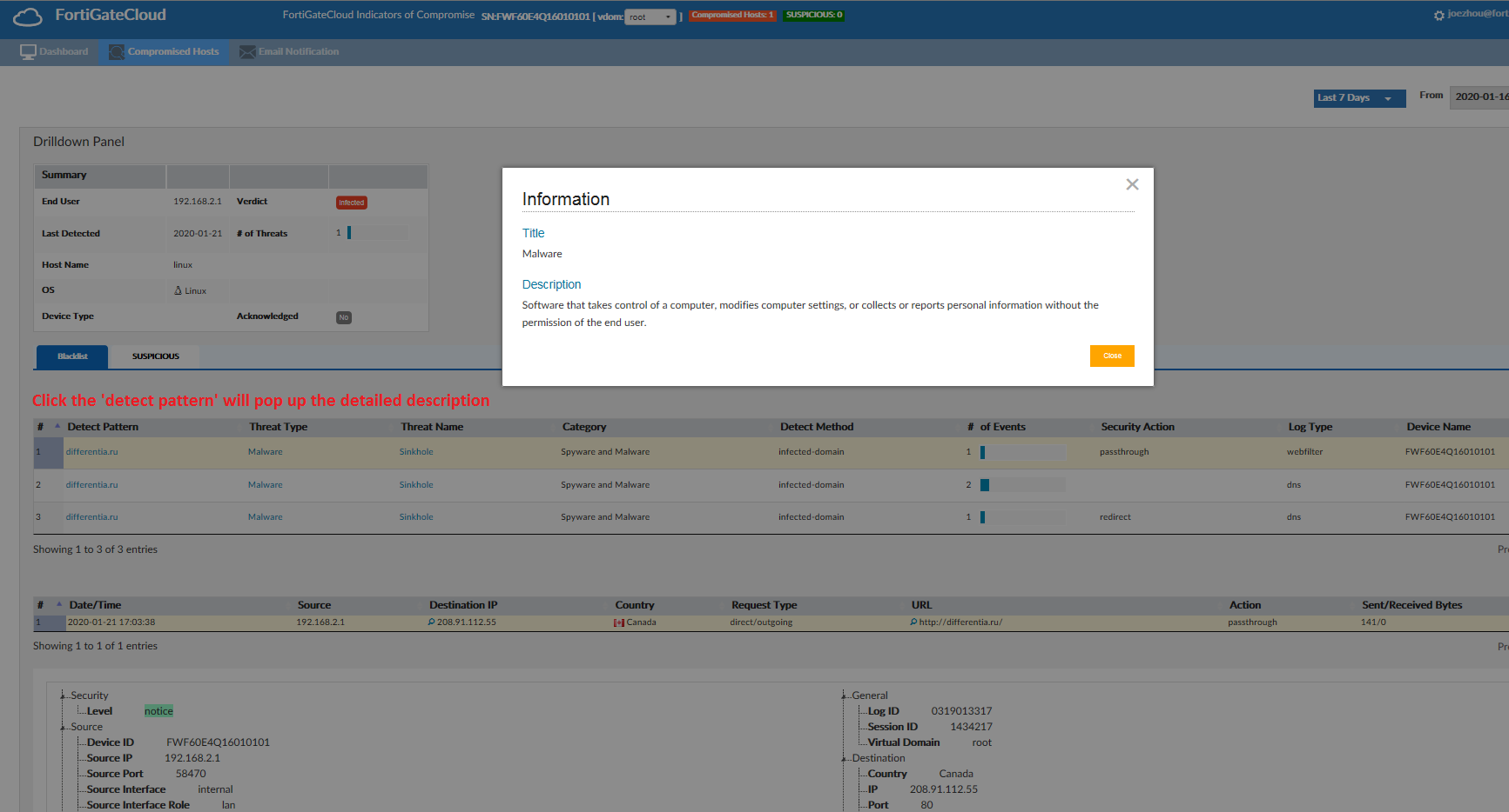 FortiGate Cloud Indicators of Compromise